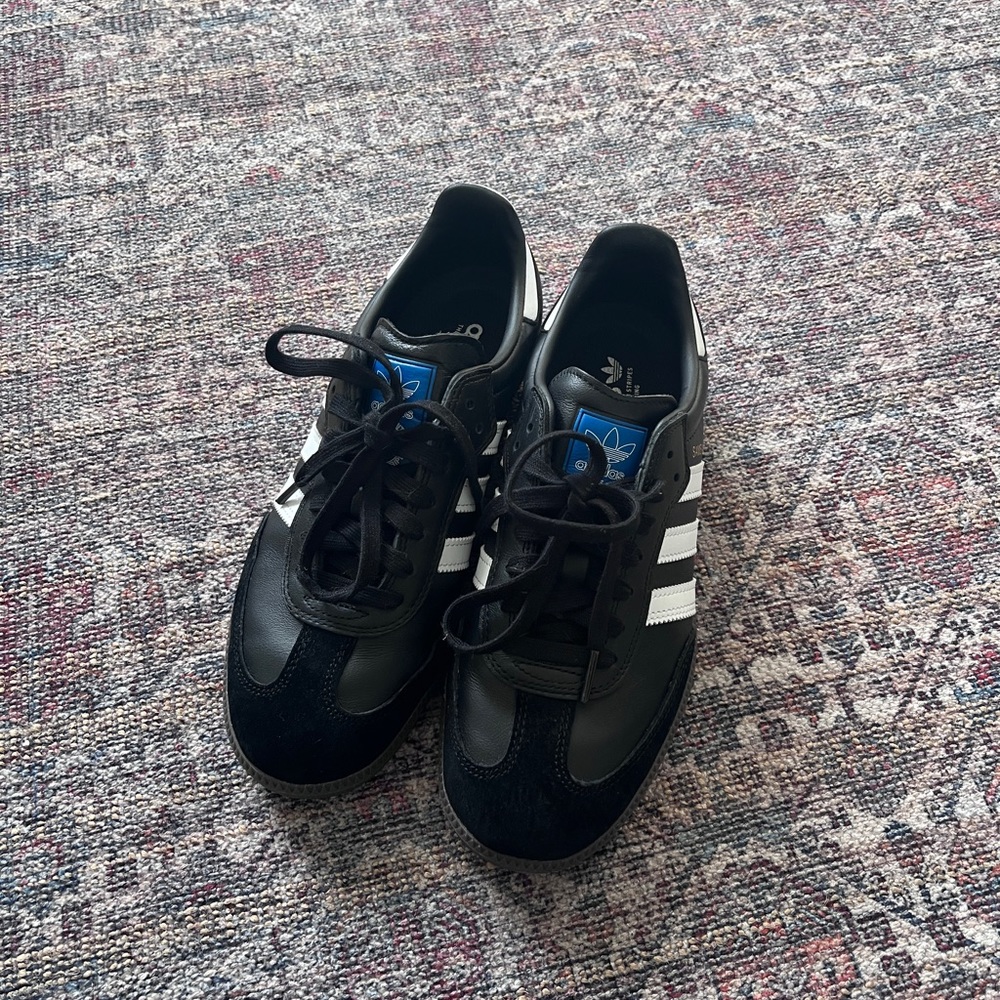 New Black Adidas Samba ADV Shoes